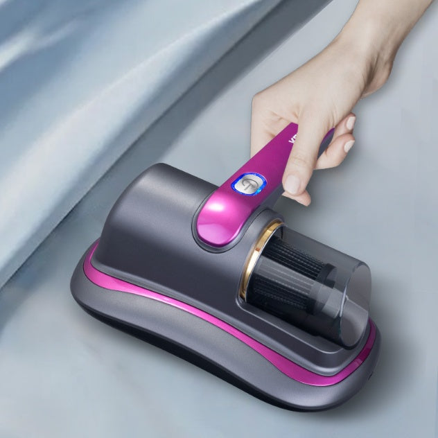 Cordless mite vacuum cleaner with UV technology