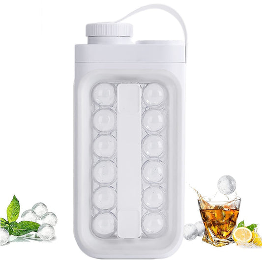 2-in-1 ice cube tray and drinking bottle